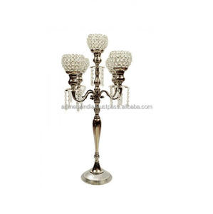 Candélabres de centre de table en cristal, nouveau candélabres en métal - Product Image 3