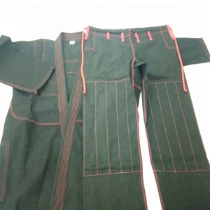 ชุดกิโมโน BJJ GIS/Jitsu bjitsu GIS จากประเทศบราซิล100% ผ้าฝ้ายผสมไข่มุก450gsm สีดำ - Product Image 5