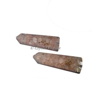 Obelisco de Cuarzo Rosa Orgónico - Product Image 1