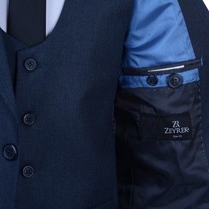 Nouveau design de costume trois pièces à poitrine pour hommes d'affaires sur mesure pour mariage et affaires - Product Image 3