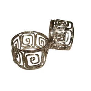 Rond de serviette pour la décoration strass clair découpé au Laser Vintage argent or accessoires mariage verre pièces couleur caractéristique main Eco - Product Image 1