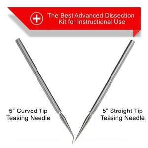 2025 JUEGOS DE DISECCIÓN DE ACERO PARA ESTUDIANTES 29 HERRAMIENTAS con 6 pines en T/KIT DE DISECCIÓN QUIRÚRGICA DE ANATOMÍA DE LABORATORIO DE BIOLOGÍA MANUAL DE VENTA CALIENTE - Product Image 2