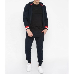 Survêtement de sport unisexe grande taille XL avec logo personnalisé à rayures sur le côté vêtements d'entraînement et de jogging bas actifs respirants - Product Image 4