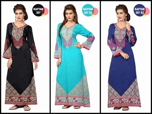 D. E. CORP คอลเลกชันล่าสุดของการพิมพ์ CAFTAN KAFTAN - Product Image 6