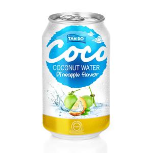 Agua de Coco y Piña en Lata de 330 ml, Bebida Esterilizada Baja en Grasa con Sabor a Frutas y Sabor Multifacético - Product Image 4