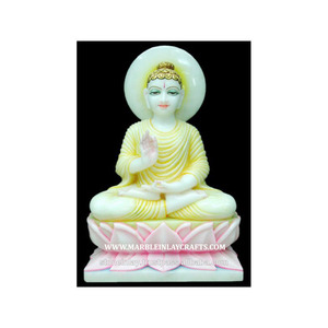 Handmade Exclusive Marble Buddha Statue - Product Image 1