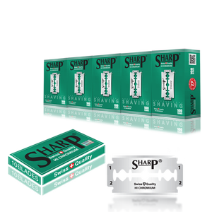 Lames de rasoir jetables à double tranchant Sharp Hi Chromium Durablade pour lame de rasage de sécurité en acier inoxydable de qualité suisse pour hommes - Product Image 5