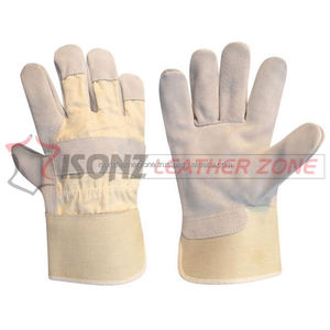 Guantes DE TRABAJO DE SEGURIDAD DE CUERO dividido con función antiimpacto - Product Image 1