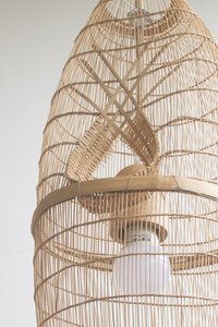 Luz de techo de bambú rústico de alta calidad decoración del hogar de estilo seco con logotipo personalizado 2025 ofertas calientes - Product Image 5