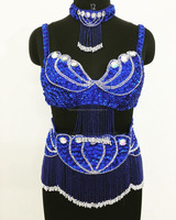 Superbe robe de danse du ventre pour femmes, style classique égyptien, sexy et professionnelle, en tissu satiné, taille unique pour adulte, tenue de danse