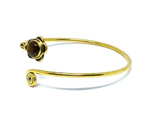 Vente en gros de bracelets manchette mode couleur or en oeil de tigre pour femmes et filles bijoux bracelets cadeaux - Product Image 3