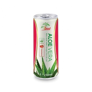 Boisson de jus d'aloe vera de marque 250ml avec service OEM ODM à saveur de fraise du Vietnam au meilleur prix - Product Image 1