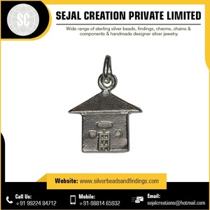 Breloque croix en argent sterling 925 du fournisseur indien Style religieux Motif religieux Bijoux plaqués argent - Product Image 3
