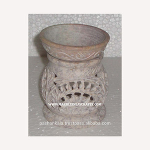Quemadores de Aceite de Piedra Jabonosa con Trabajo Jali - Product Image 1