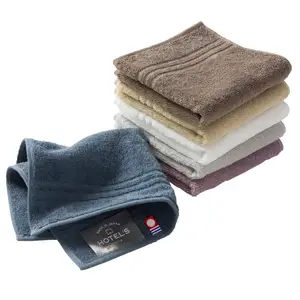 [Wholesale Products] HIORIE Imabari towel Cotton 100% HOTEL'S Handkerchief 25*25cm 400GSM Washcloths Soft Low MOQ Luxury Design