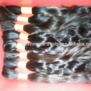 Cabello humano Remy natural más vendido a granel de buena calidad cabello crudo sin trama de la India para trenzar fuente directa - Product Image 2