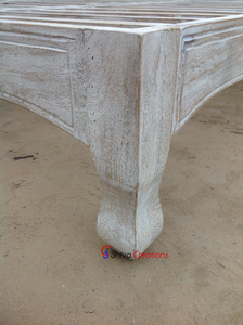 เตียงไม้จริงแกะสลักแบบโจดปุร์ สำหรับโรงแรมหรือใช้ในบ้าน ขายส่ง - Product Image 5