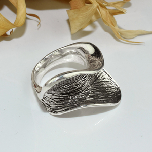 Anillo de Plata de Ley 925 con forma de avión blanco, joyería de plata fina hecha a mano - Product Image 4