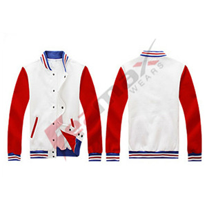 Fezmax lleva chaqueta de béisbol de satén Unisex Letterman 100% calidad fina de talla grande lana de ganchillo oveja invierno 2021 al por mayor - Product Image 5
