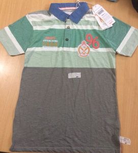 Polo de algodón de colores mezclados para hombres para adultos Temporada de primavera Medio stock superior Lote de ropa - Product Image 1