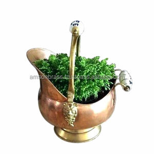 Seau à charbon en cuivre antique, nouvelle arrivée, vente en gros avec pelle - Product Image 2