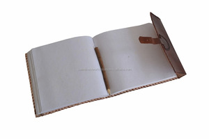 Handmade Brown Genuine Leather Journal Dairy With 120 Cotton Paper Pages And Brass Buckle Belt Strap Lock Diary Journal Notebook - Product Image 6