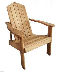 Silla Adirondack de Madera Rústica para Jardín, Muebles de Exterior para el Hogar, 72x84x93cm, Juego - Product Image 2