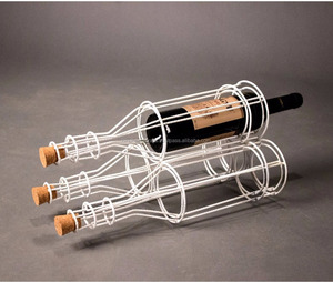 Porte-bouteille de vin en métal vintage écologique pour fête - Product Image 5