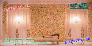Décoration de scène murale de fleurs de mariage Boston Canapés tuftés Deux places avec panneaux Ensemble de scène de réception pour les Canadiens - Product Image 5