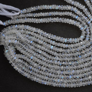 Cuentas Redondas de Piedra Lunar Blanca al por Mayor con Certificación de Terceros para la Fabricación de Joyas - Product Image 2