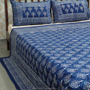 Venta directa de fábrica Nuevo tamaño Queen Bloque de mano Impreso Indigo Colcha Algodón indio Precio al por mayor para uso doméstico - Product Image 5