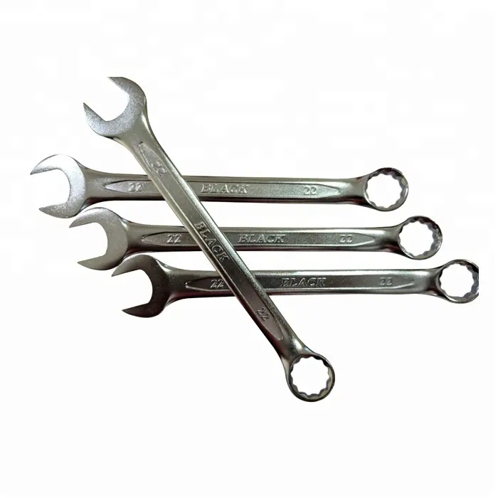 Hot Selling 22 mm Chrome Vanadium Combination Spanners Wrench Set used to Provide Grip and Tighten or Loosen Fasteners