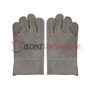 Gants de soudage en cuir ISONZ Leather Zone, en cuir de vachette pleine fleur, 10 pouces, grands, non doublés, anti-coupure, anti-chaleur, pour soudage TIG/MIG - Product Image 6