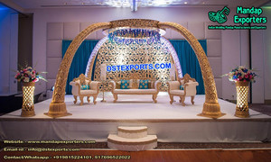 Mandap Mangalyam Mandap งานแต่งงานของชาวอินเดียใต้ Mandap ธีมงานแต่งงานของชาวฮินดูในอินเดียใต้ - Product Image 5