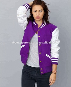 Blouson bombardier pour hommes, avec logo personnalisé, vêtement de sport, pull-over, en laine, 2017, vente en gros - Product Image 4