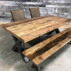 Table basse de salon en manguier classique - Product Image 4