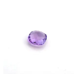 天然紫水晶半宝石自由尺寸坐垫正常切割松散宝石厂家批发价格