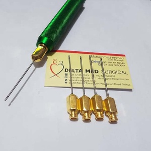 Canule d'infiltration Luer Lock (réutilisable et AutoClavable) Lot de 5 canules d'infiltration Luer Lock 4 canules avec poignée réutilisable - Product Image 1