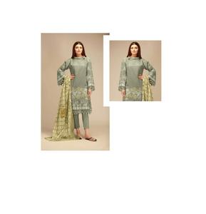สีเหลืองและสีเทาปากีสถานฤดูหนาวชุด Salwar Kameez/ขายส่งชุดลำลองอินเดียรูปแบบล่าสุดพรรคออกแบบสวมใส่