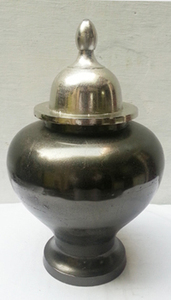 Boîte métallique décorative de luxe, pot en argent/licorne de cendré pour la maison, décoration de salon à vendre - Product Image 3