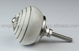 Perilla de cerámica de Omg Industries, manija de puerta de armario de cocina roja pintada a mano, perilla de cajón y tocador, aplicación de gimnasio de Hotel y dormitorio - Product Image 5