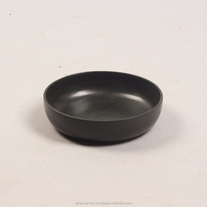 Ensemble de bols en bambou filé noir de luxe Assiette de vaisselle de forme ronde écologique Durable et Carton emballé fourni au Vietnam - Product Image 1
