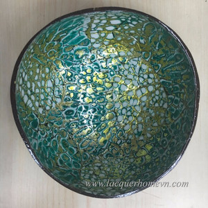 เม็ดเปลือกไข่สีด้านในชามกะลามะพร้าวเคลือบในเวียดนาม - Product Image 3