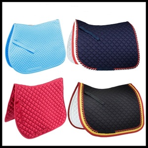 Durable Finish Classy Look All Purpose Cotton Outer Shell Fabric Lined Saddle <b>Pad</b> Exporter - Product Image 2