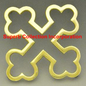 Salvamanteles de mesa de metal personalizado plateado de nuevo diseño en posavasos de nogal de venta directa de fábrica india de alta calidad - Product Image 2