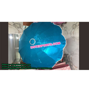 ร่มแต่งงานสีฟ้าเทอร์ควอยซ์, ร่มสุดอลังการสำหรับงานแต่งงานแบบอินเดีย, ร่มแต่งงานแบบอินเดียสุดหรูจากแคนาดา - Product Image 1