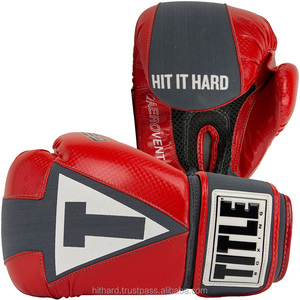 Gants de boxe en cuir de vache fin, accessoire japonais - Product Image 1