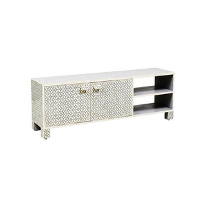 Gabinete de unidad de TV de sala de estar de uso general moderno con muebles para el hogar con incrustaciones de hueso - Product Image 3