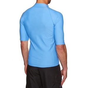 Men Short Sleeve Water Sports Swim Beach Wear UV Protection Surf Rash Guard Swim Wear Shirts - Product Image 5