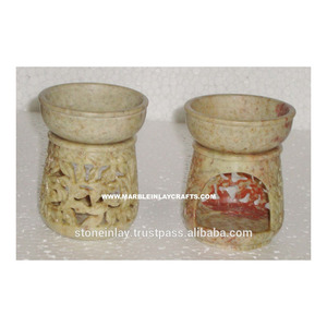 Gorgeous Soapstone Aroma Carved <b>Oil</b> Burners - Product Image 1